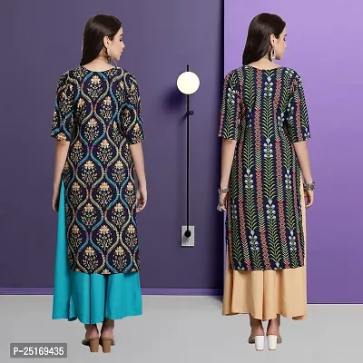 Fancy Crepe Kurtas For Women Pack Of 2-thumb2