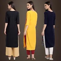 Fancy Crepe Kurtis for Women Pack Of 3-thumb1