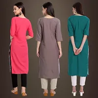 Fancy Crepe Kurtis for Women Pack Of 3-thumb1