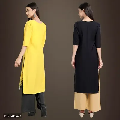 Fancy Crepe Kurtis for Women Pack Of 2-thumb2