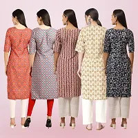 Women Stylish Crepe Printed Straight Kurta-thumb1