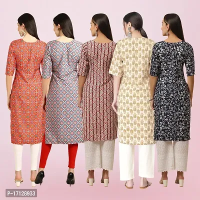 Women Stylish Crepe Printed Straight Kurta-thumb2