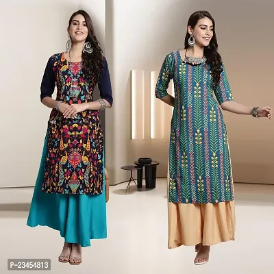 Fancy Rayon Kurtis For Women Pack Of 2