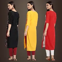 Fancy Crepe Kurtis for Women Pack Of 3-thumb1