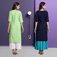 Fancy Crepe Kurtas For Women Pack Of 2-thumb1