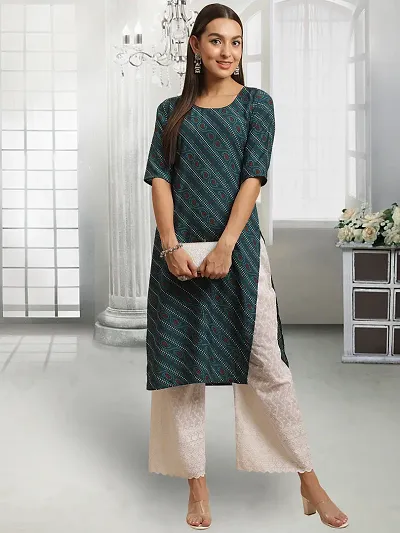 Stylish Crepe Stitched Kurta For Women