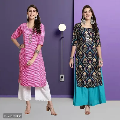 Fancy Crepe Kurtas For Women Pack Of 2