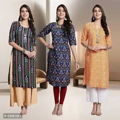 Fancy Rayon Kurtis For Women Pack Of 3