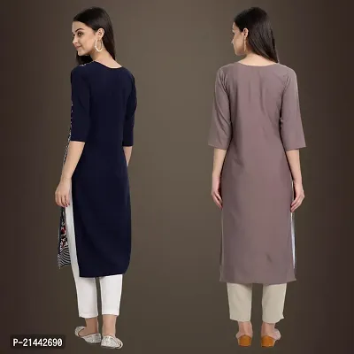 Fancy Crepe Kurtis for Women Pack Of 2-thumb2