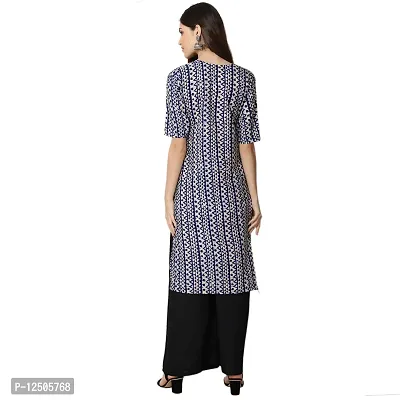 Women Crepe Digital Printed Straight Kurti  Pack of 3-thumb2