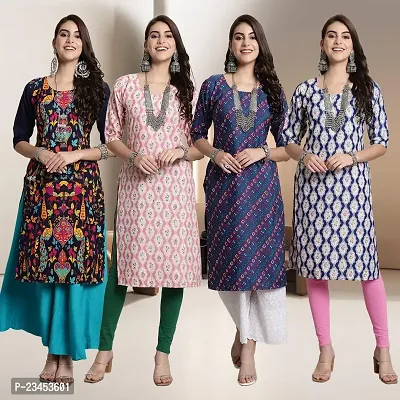 Fancy Crepe Kurtis for Women Pack Of 4