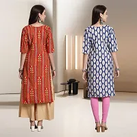 Fancy Rayon Kurtis For Women Pack Of 2-thumb1