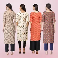 Women Stylish Crepe Printed Straight Kurta-thumb1