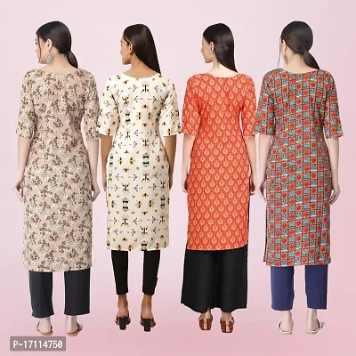 Women Stylish Crepe Printed Straight Kurta-thumb2