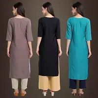 Fancy Crepe Kurtis for Women Pack Of 3-thumb1