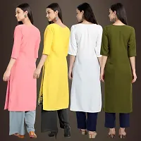 Fancy Crepe Kurtis for Women Pack Of 4-thumb1