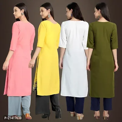 Fancy Crepe Kurtis for Women Pack Of 4-thumb2