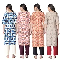 New Crepe Combo Printed Kurtis For Women Pack Of 4-thumb1