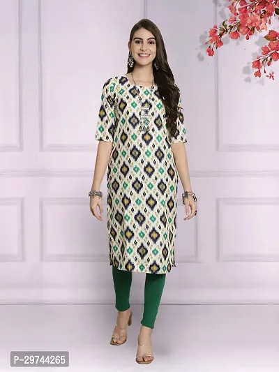 Attractive Multicoloured Printed Crepe Kurta Combo Of 2-thumb2