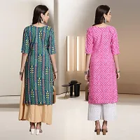 Fancy Rayon Kurtis For Women Pack Of 2-thumb1