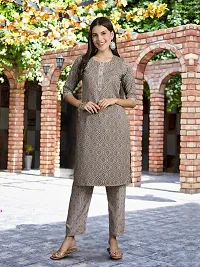 Fancy Cotton Blend Kurta Bottom And Dupatta Set For Women-thumb2