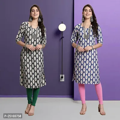 Fancy Crepe Kurtas For Women Pack Of 2