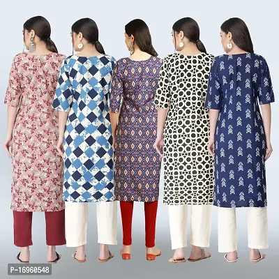 Women Stylish Crepe Printed Staright Kurta-thumb2