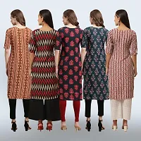 Women Stylish Crepe Printed Staright Kurta-thumb1