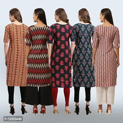 Women Stylish Crepe Printed Staright Kurta-thumb2