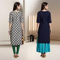 Fancy Rayon Kurtis For Women Pack Of 2-thumb1