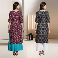 Fancy Rayon Kurtis For Women Pack Of 2-thumb1