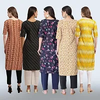 Women Stylish Crepe Printed Staright Kurta-thumb1