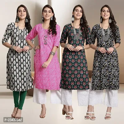 Fancy Crepe Kurtis for Women Pack Of 4