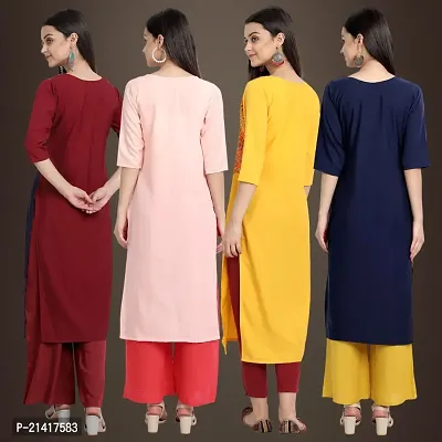 Fancy Crepe Kurtis for Women Pack Of 4-thumb2