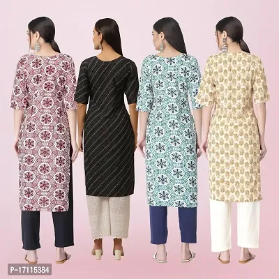 Women Stylish Crepe Printed Straight Kurta-thumb2