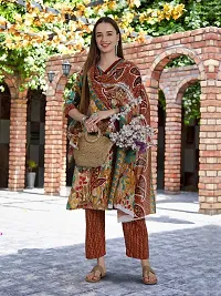 Fancy Cotton Blend Kurta Bottom And Dupatta Set For Women-thumb4