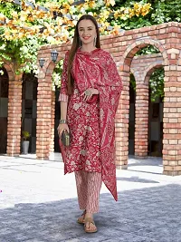 Fancy Cotton Blend Kurta Bottom And Dupatta Set For Women-thumb4