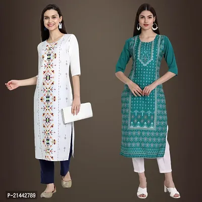 Fancy Crepe Kurtis for Women Pack Of 2