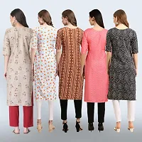 Women Stylish Crepe Printed Staright Kurta-thumb1