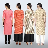 Women Stylish Crepe Straight Kurta-thumb1