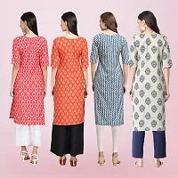 Women Stylish Crepe Printed Straight Kurta-thumb1