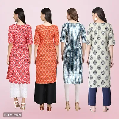 Women Stylish Crepe Printed Straight Kurta-thumb2