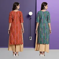 Fancy Crepe Kurtas For Women Pack Of 2-thumb1