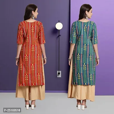 Fancy Crepe Kurtas For Women Pack Of 2-thumb2