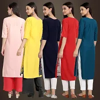 Fancy Crepe Kurtis For Women Pack Of 5-thumb1