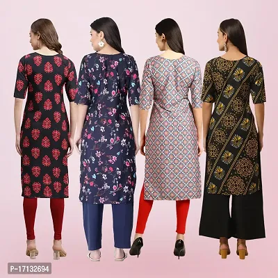 Women Stylish Crepe Printed Straight Kurta-thumb2