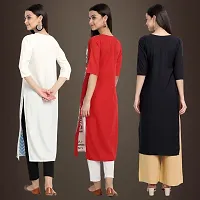 Fancy Crepe Kurtis for Women Pack Of 3-thumb1