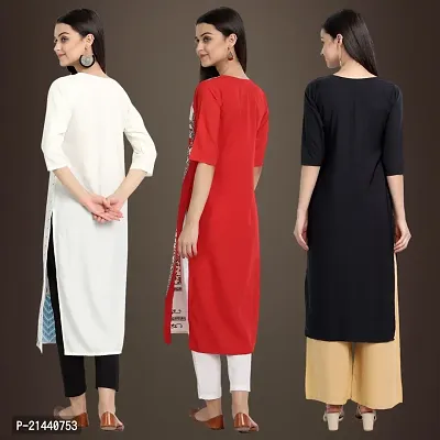 Fancy Crepe Kurtis for Women Pack Of 3-thumb2