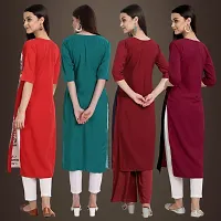 Fancy Crepe Kurtis for Women Pack Of 4-thumb1