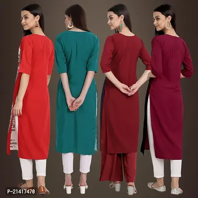 Fancy Crepe Kurtis for Women Pack Of 4-thumb2